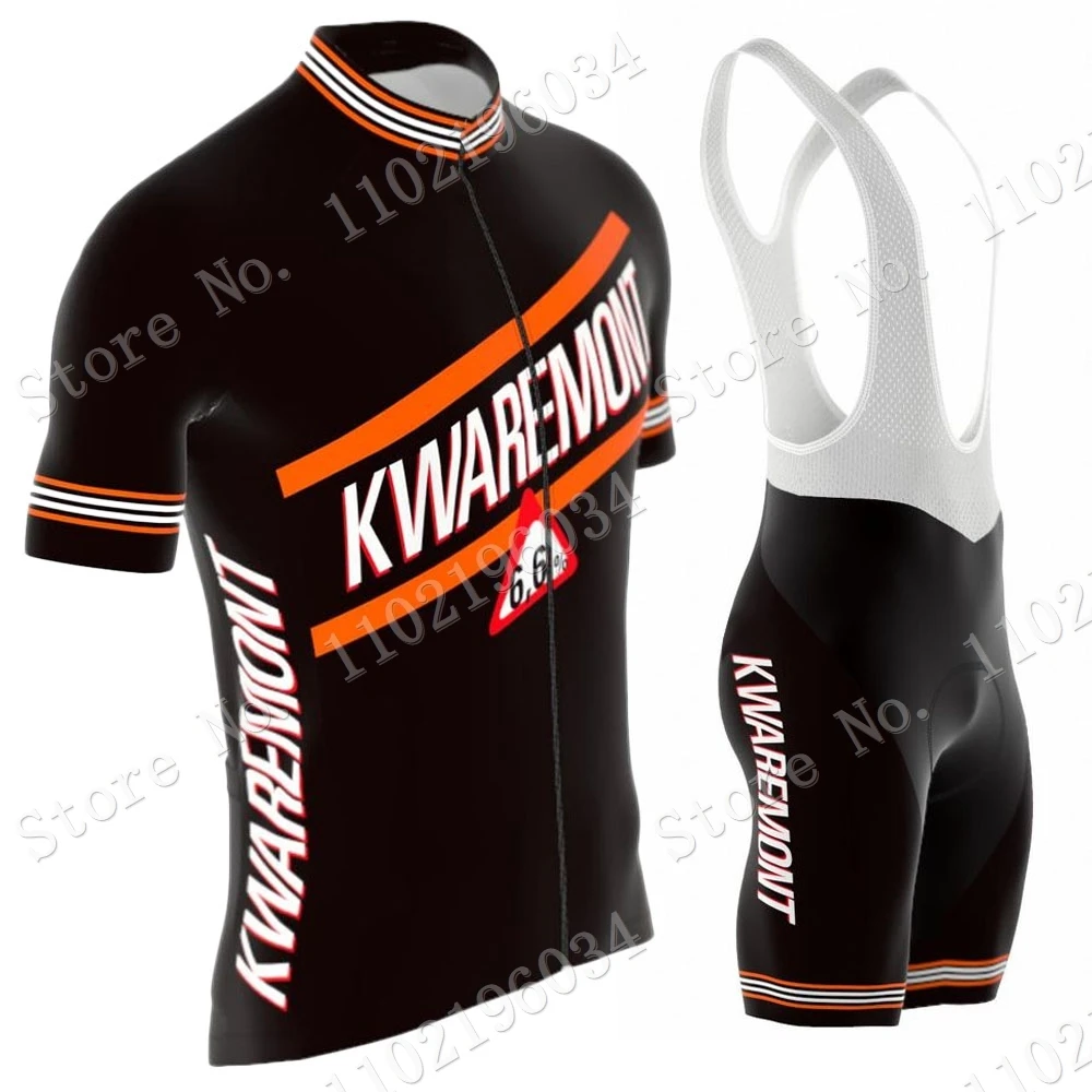 2023 KWAREMONT Cycling Jersey Set Belgian Beer Vintage Cycling Clothing Men Road Bike Shirts Suit Bicycle Bib Shorts MTB Maillot