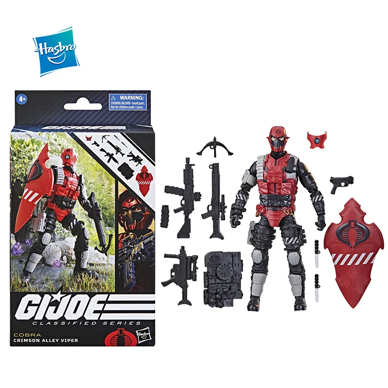 In Stock Original Anime Figure Hasbro G.I.JOE Classified Series Cobra Crimson Alley Viper Action Figure Model Toy Gifts