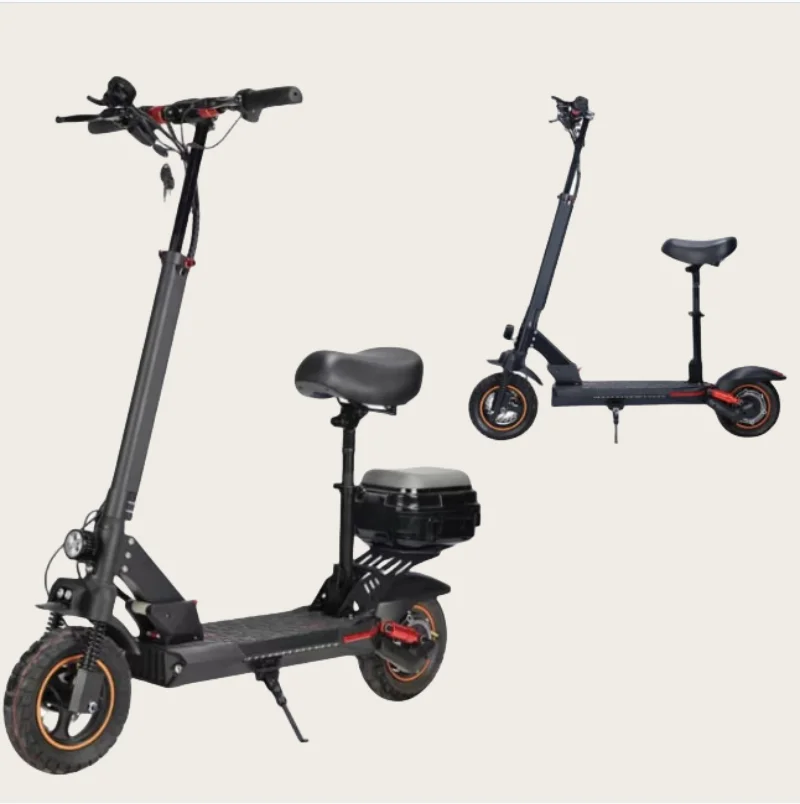 

High Quality 10 Inch Long Range Electric Scooter 150 Load 48v Folding Full Suspension Adult Electric Scooter with Seat