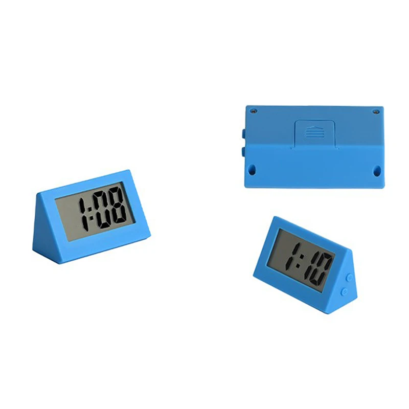 1 PC camera da letto semplice piccolo orologio elettronico portatile vecchio grande parola tavolo studente esame muto orologio da tavolo Mini casa LCD digitale