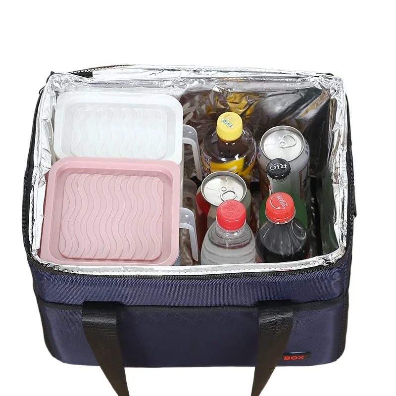 

Large Capacity Insulation Box Aluminum Foil Pearl Cotton Square Ice Pack Insulation Keep Cold Pack Fresh Takeaway Box Lunch