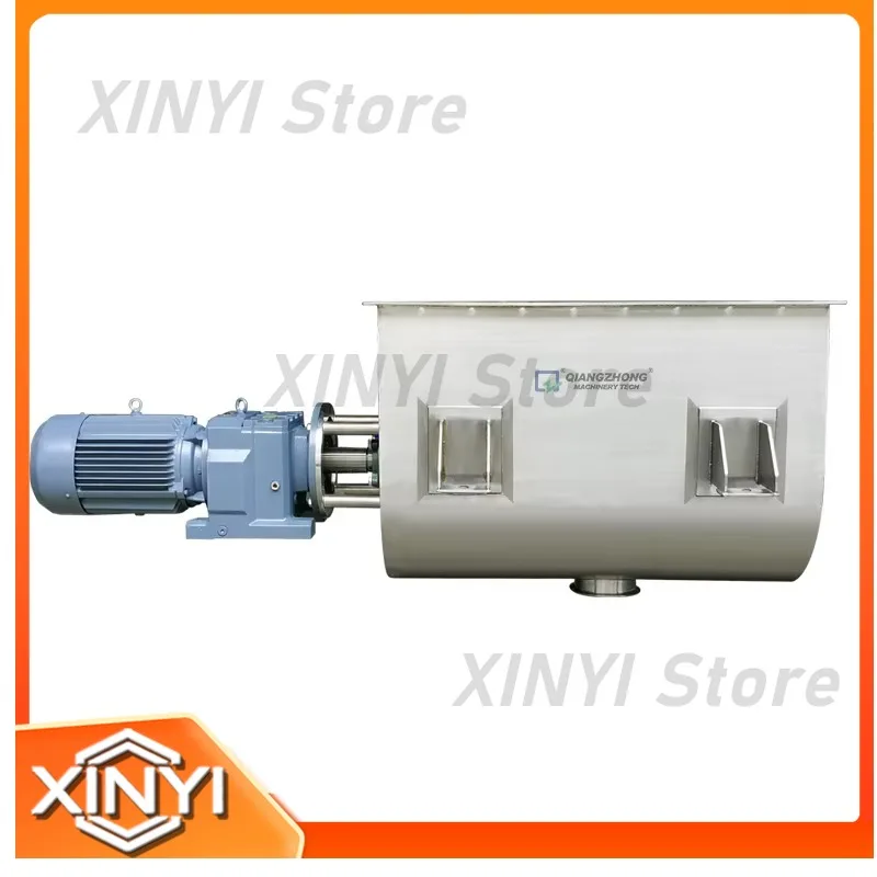 High-End Ribbon Blender Plough Shear Mixer for Horizontal Mixing Industrial Powder Blending Machine for Food Pharma Chemical