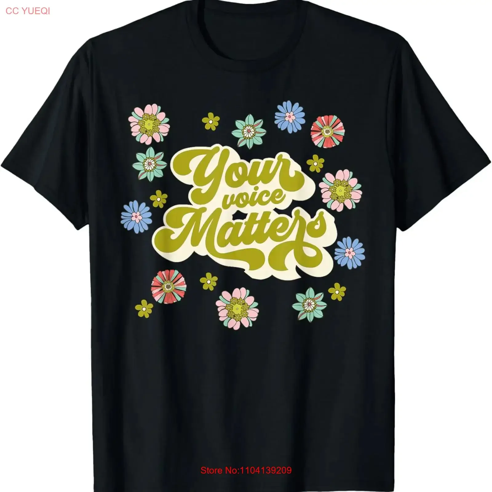 Your Voice Matters SLP T Shirt vintage Washed Stylish streetwear Unisex Soft designer clothes Breathable homme Slightly