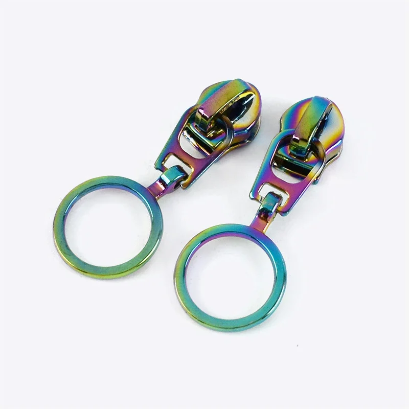 5/10/20 Stück 5 # Reißverschlussschieber für Nylon-Reißverschlüsse O-Ring-Reißverschlüsse zieht Jacke Tasche Reparatursätze Reißverschlusskopf Puler DIY Nähzubehör