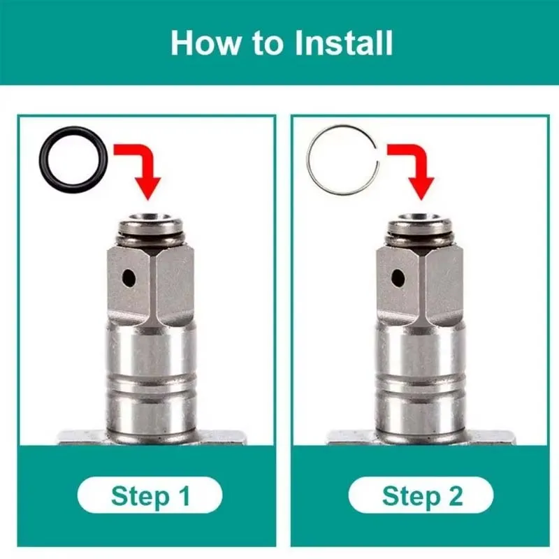 1/2" Retaining Ring Clip with O-Ring for Impact Wrench Socket Retainer Rings Socket Retaining Drive Friction Rings Part