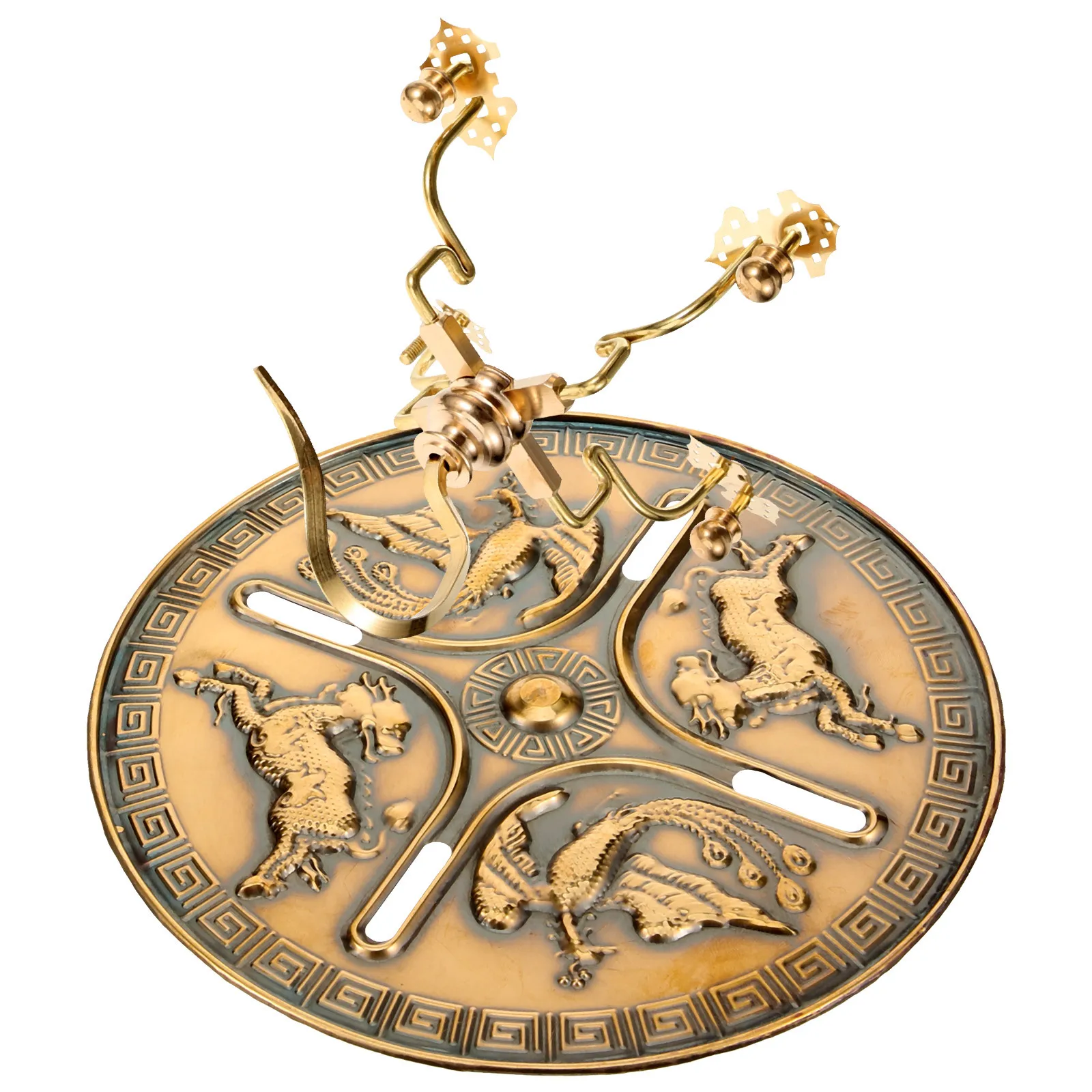 معدن النحاس قفص الطيور هوك صغير معلق هوك للداخلية في الهواء الطلق قفص الطيور شماعات الحائط الشماعات السقف العملي السنانير #4