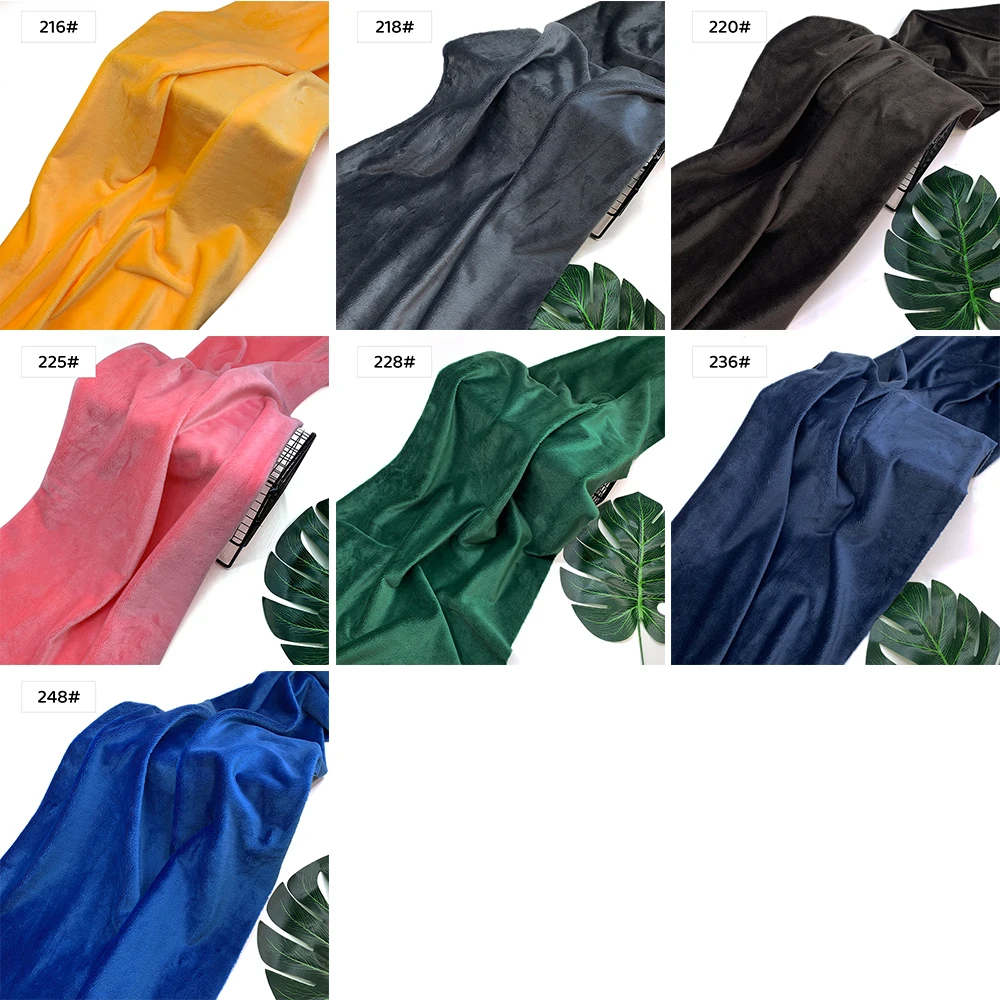 43 Farben 3mm Minky-Stoff 100% Polyester Umweltfreundlicher Stoff 45x50cm Plüsch-Puppen-Kostüm-Futter Plüschstoff – Detail 12