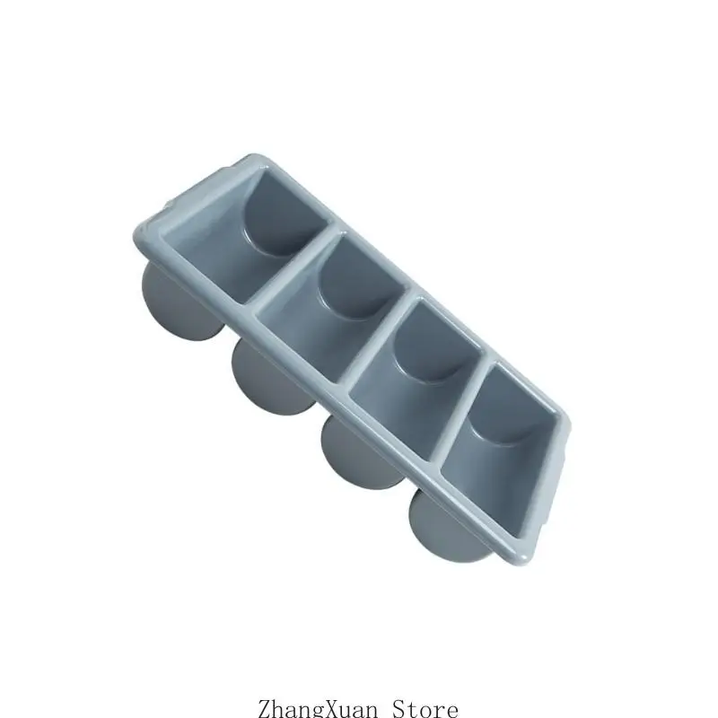 Utensilien-Aufbewahrungsbox, vier Abschnitte, Küchenorganisation, Besteckschublade, 3XUF – Detail 5