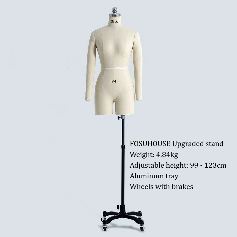 Cotton Cover Body Female Mannequins with Legs for Clothing Design Bust Sewing Tailor Mannequin Dress Display Stand Can Pin image 3