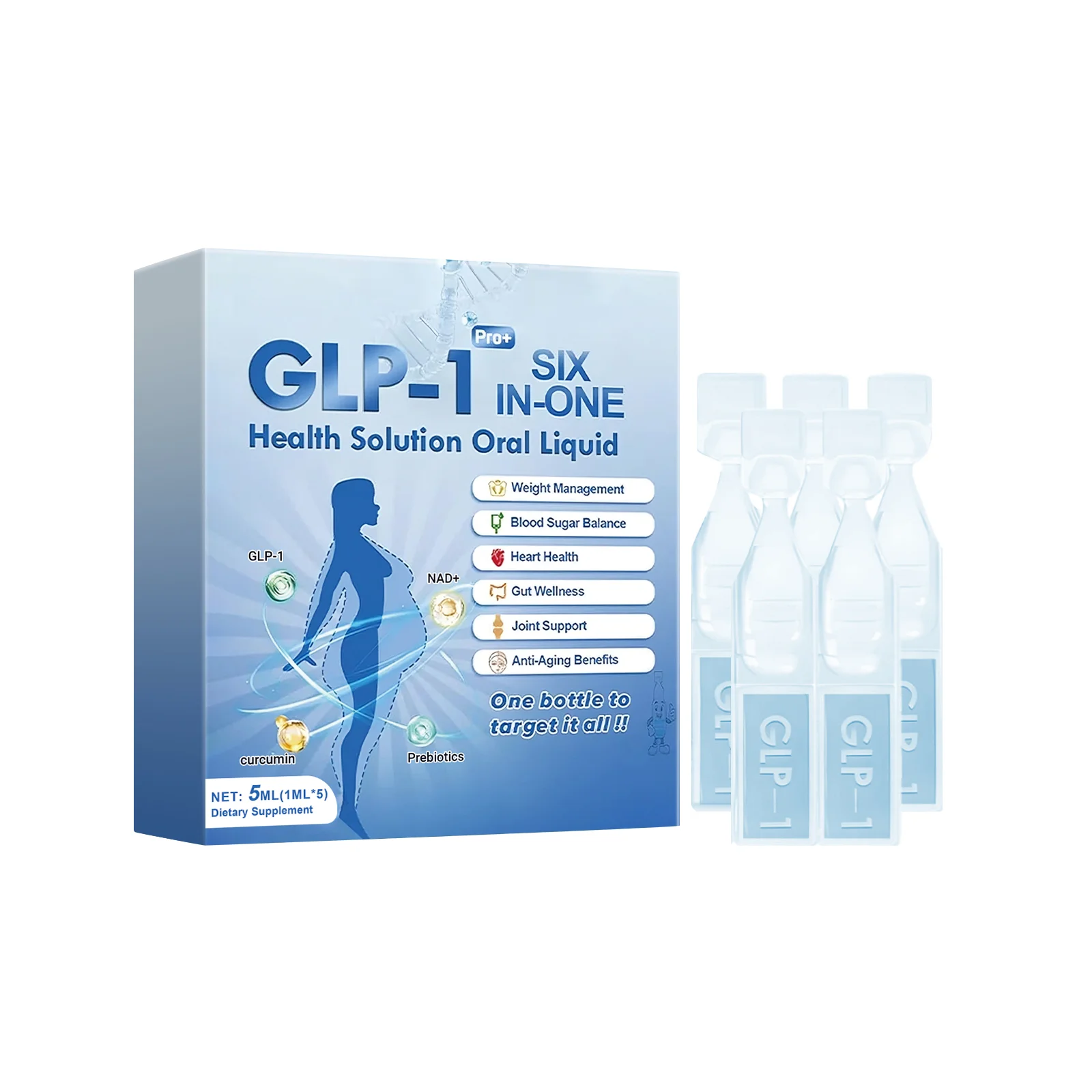 GLP-1 Weight Loss Drops Promote Digestion Burn Fat Boost Immunity Weight Control Enhance Energy Natural Plant Nourishing Drops