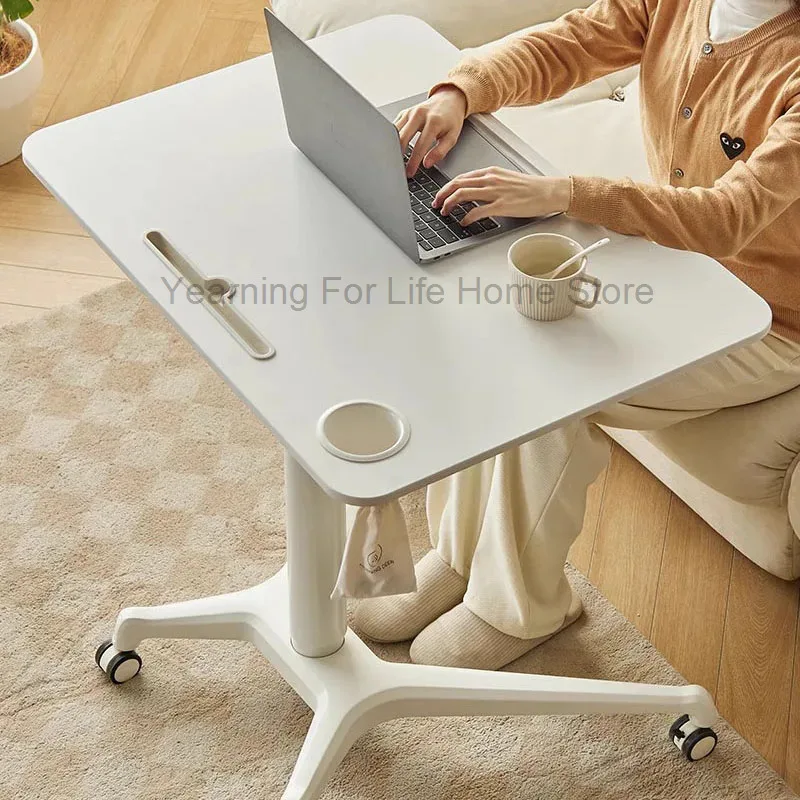 

Folding Lifting Laptop Office Desk Minimalist Standing Style Lifting Workbench Book Table Movable Learning 컴퓨터책상 Furniture AA