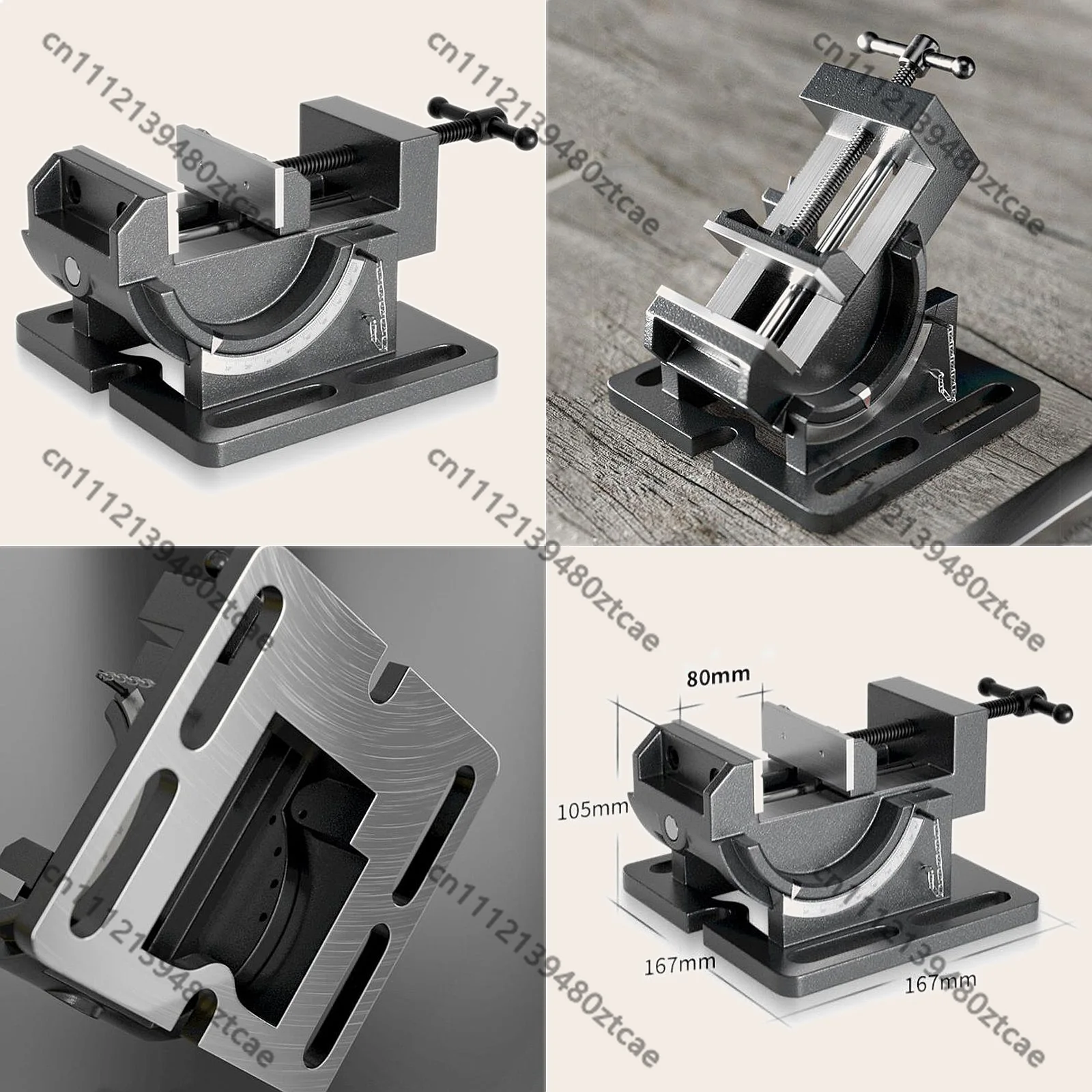 3 Inch 4 Inch Tilting Rod Angle Flat Nose Pliers Drill Press Bench Vise Fixture