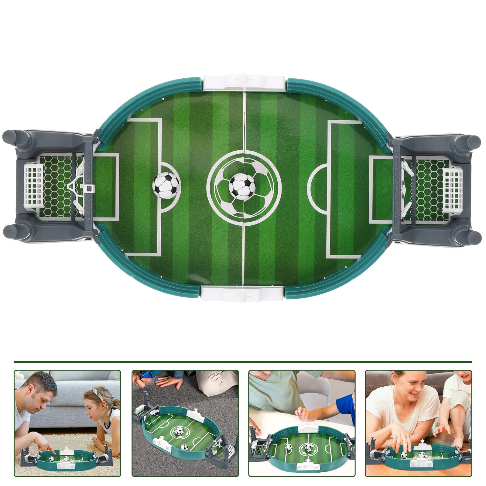 

Desktop Football Game Compact Handheld Table Soccer for Family Interactive Soccer Game Improves Hand-Eye Coordination