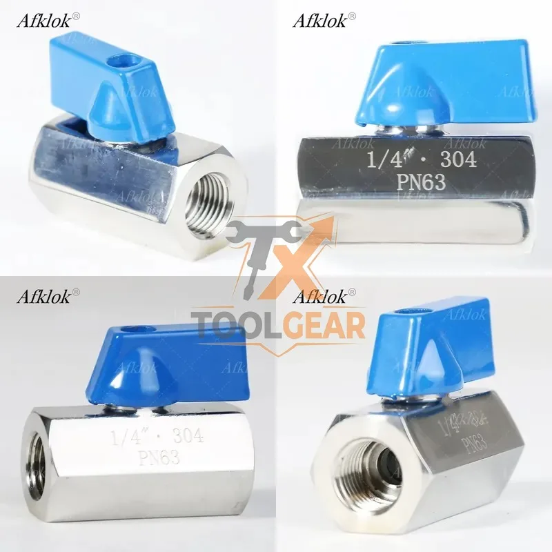 2026hotsale* SS304 Control Valve NPT BSP Thread End Shut-off Valve Good Quality PN63 for Water and Oil Instrument Mini Ball