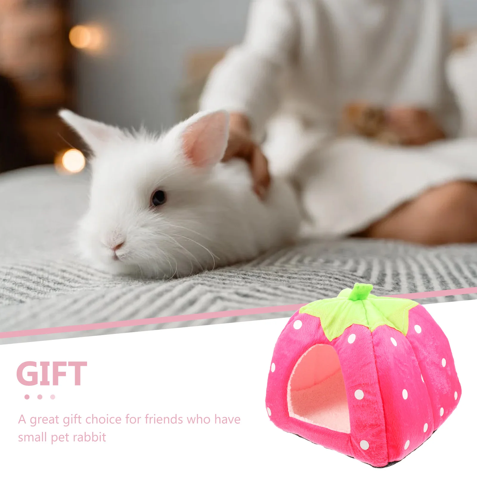 Bunny Bed Warm Guinea Pig Cave Guinea Pig Hideout Cute Hamster Bed Rabbit House Cave Accessories Dwarf Rabbits Bunny Hedgehog