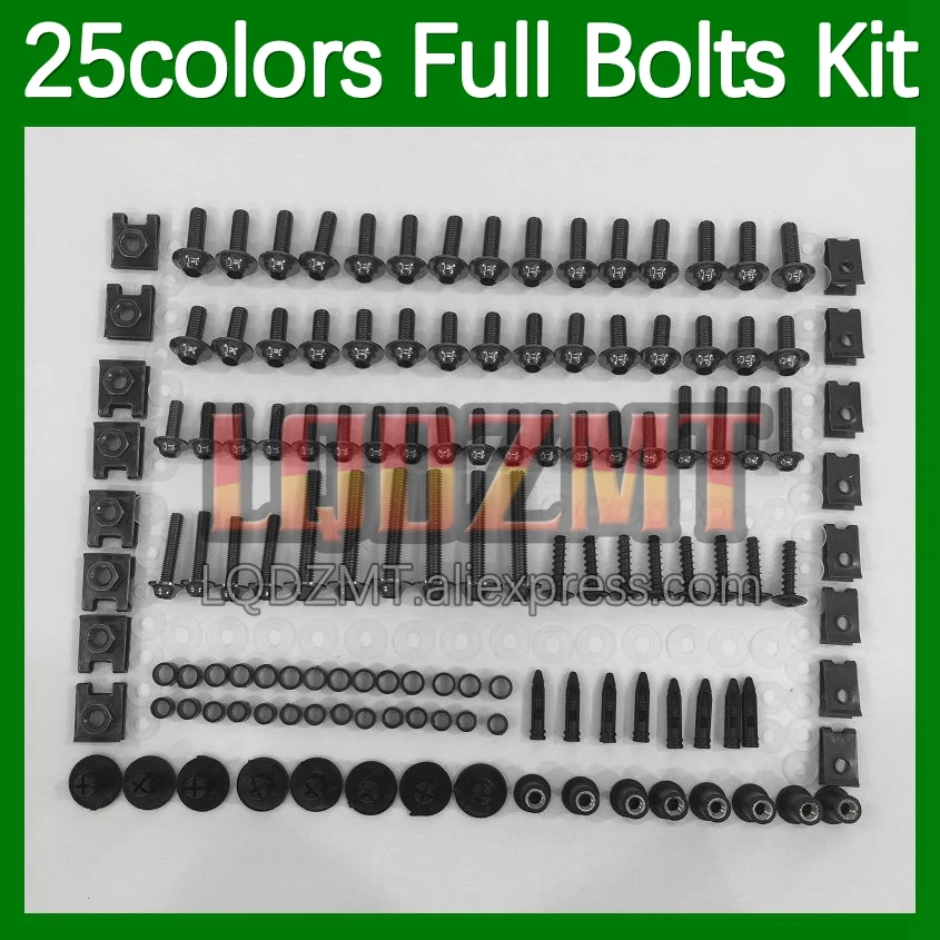 268pcs Body Bolt Full Screws Kit For SUZUKI SV650S SV1000S SV 650S 1000S 2000 2001 2002 2003 04 05 06 07 Fairing Bolts screw Nut