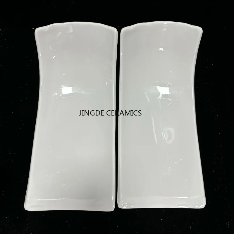 Pure White Plastic Irregular Plate Dish Commerce Serving Tray BBQ Picnic Plates Dessert Snacks Fruit Dishes Kitchen Tableware