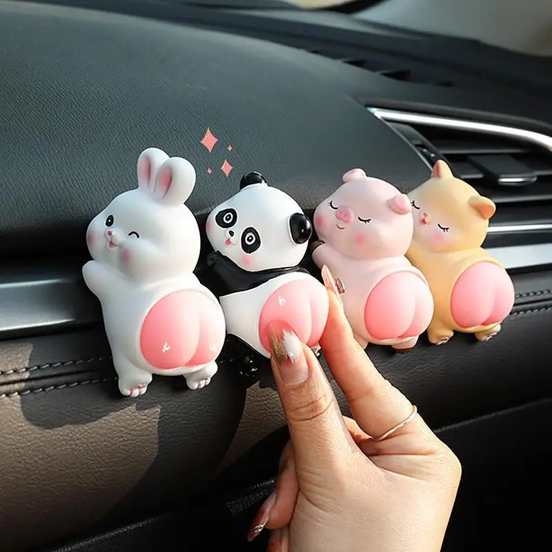 

2025 New Q Pop Bum Stress Relief Car Decor Cute Car Accessories for Women High-end Interior Ornament