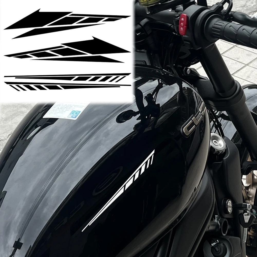 

DIY Universal Motorcycle Front Fender Body Reflective Stickers Moto Scooter Body Vinyl Decal Accessories For YAMAHA For Honda