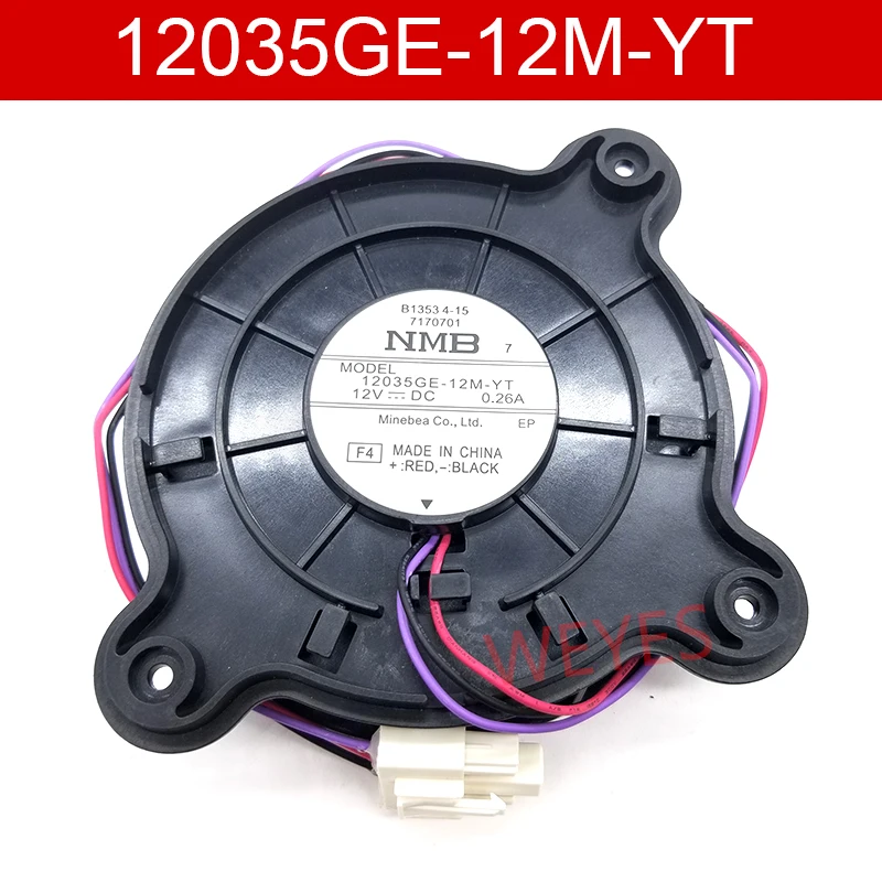 Novo Para 12035GE-12M-YT F3 DC 12V 0.26A 3-fio Servidor Fan Cooler