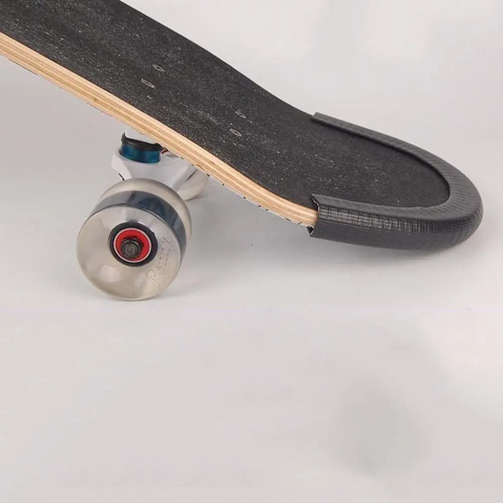 

2Pairs Skateboard Deck Guards Impact Protection Strip Heat Resistant Abrasion Proof Waterproof Anti-Aging Bumper for Deck Edge