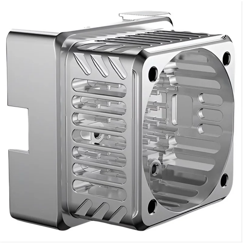 Stainless steel/aluminum alloy custom five-axis CNC machining precision hollow mechanical shell accessories