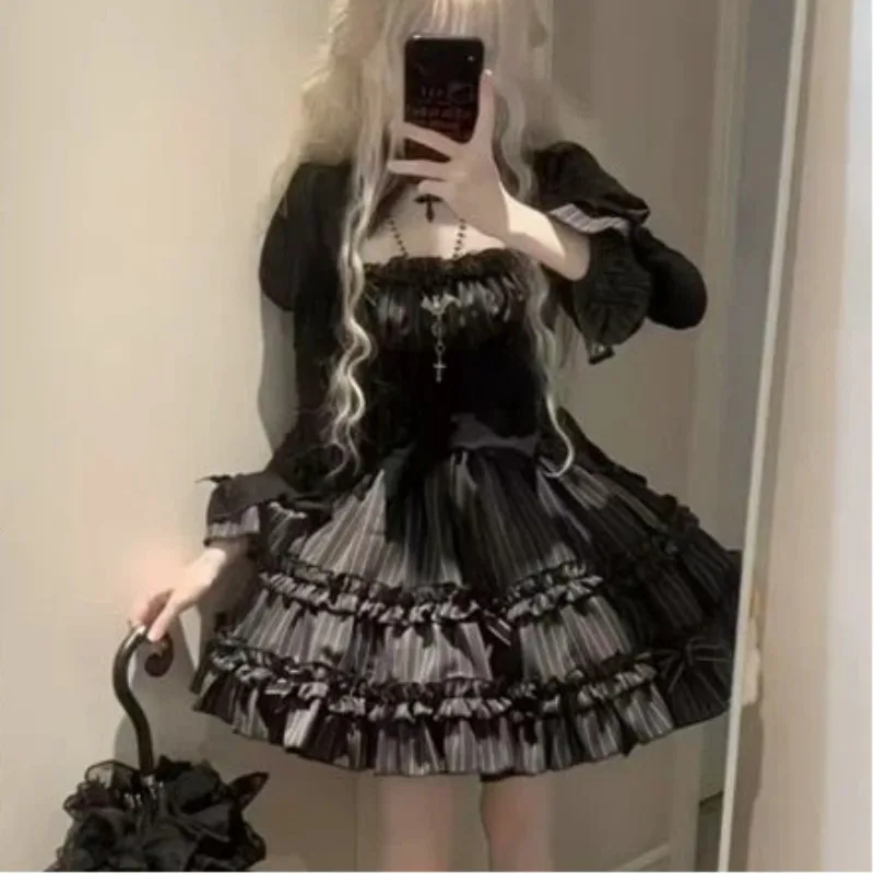 

Subculture Court Retro Elegant Women's Suit Chic Gothic Dark 2 Pieces Set Sweet Lolita New Design Party Outfits Female Clothing