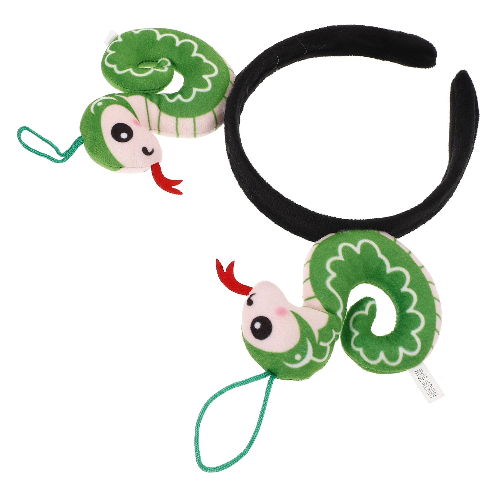 

Cute Snake Hairband Thick Headbands Cartoon Zodiac New Year Accessory Birthday Party Decoration Comfortable Material Multiscene