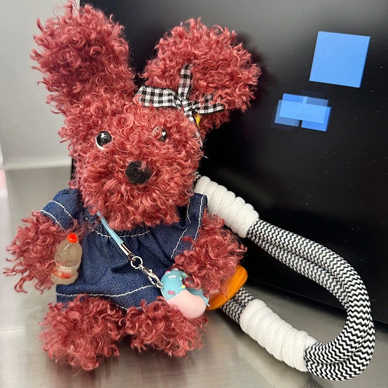 ぬいぐるみ 乱雑な犬 かわいいバックパック 吊り下げアクセサリー キーホルダー ペンダント ぬいぐるみ 手作り人形 柔らかく肌に優しいギフト