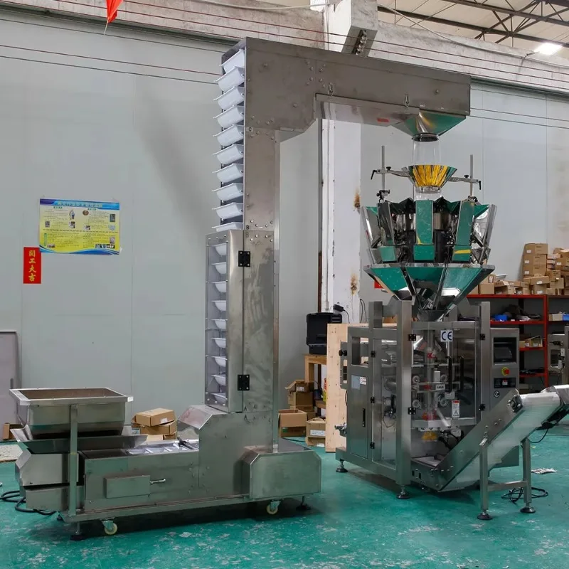 All-in-one Weigher Peanut Cashew Candy Snacks Packaging Machine Custom