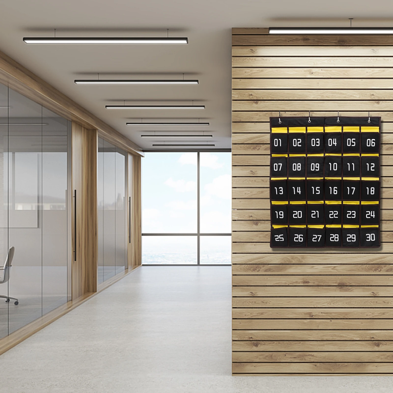 

Numbered Organizer Classroom Pocket Chart School Office Storage Holder Hanging Bag For Cell Phones Calculators Markers