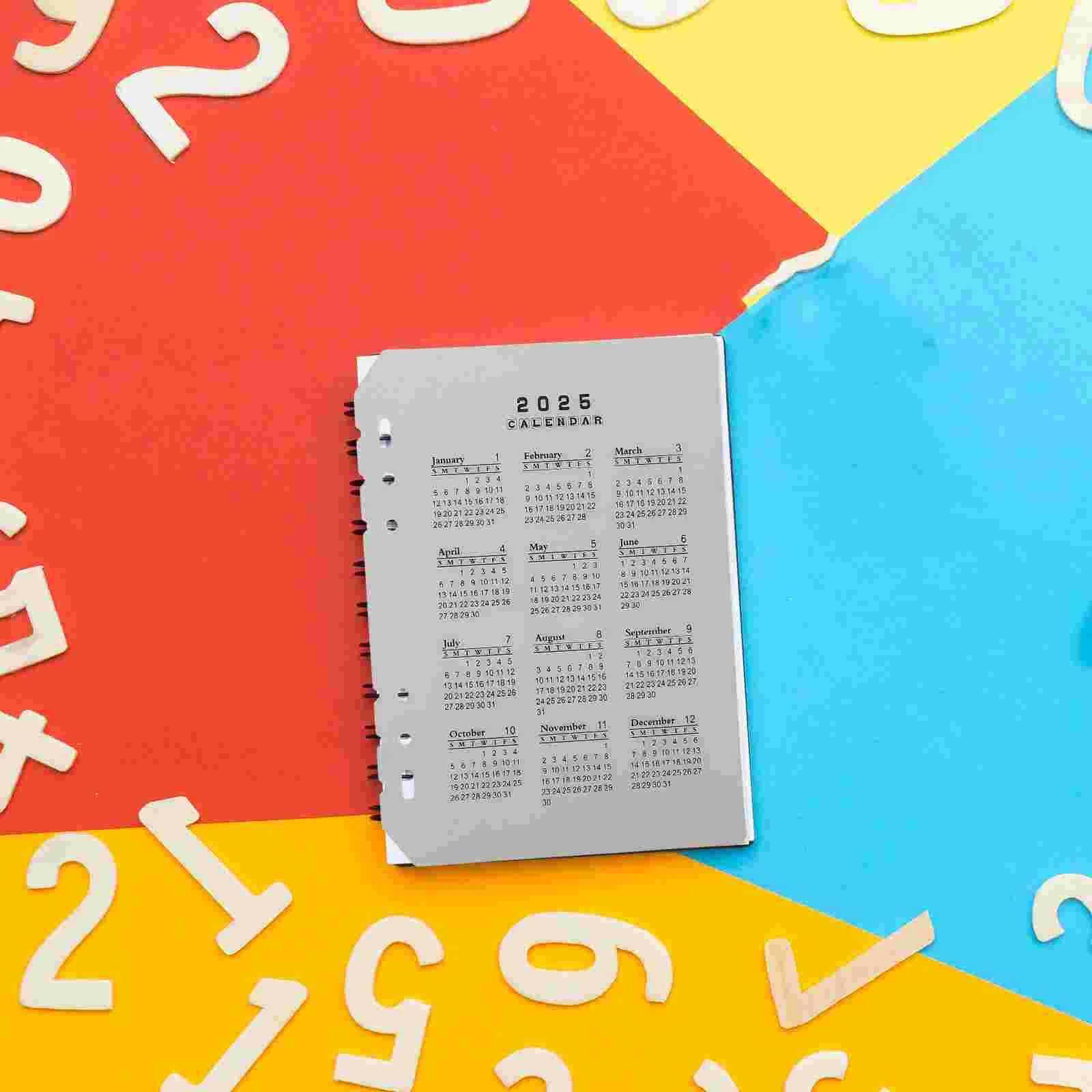 4-шт календарь-разделитель для ноутбука, удобные разделители, сменный разделитель, профессиональная переплетная переплет, портативный вкладыш для работы