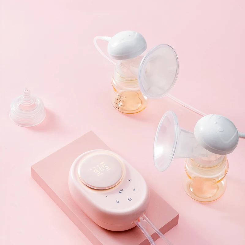 Natural Feeling 3D Pumping Breast Feeding Pumps Electric Feeding Milk Pump Rechargeable Double Breast Pumps