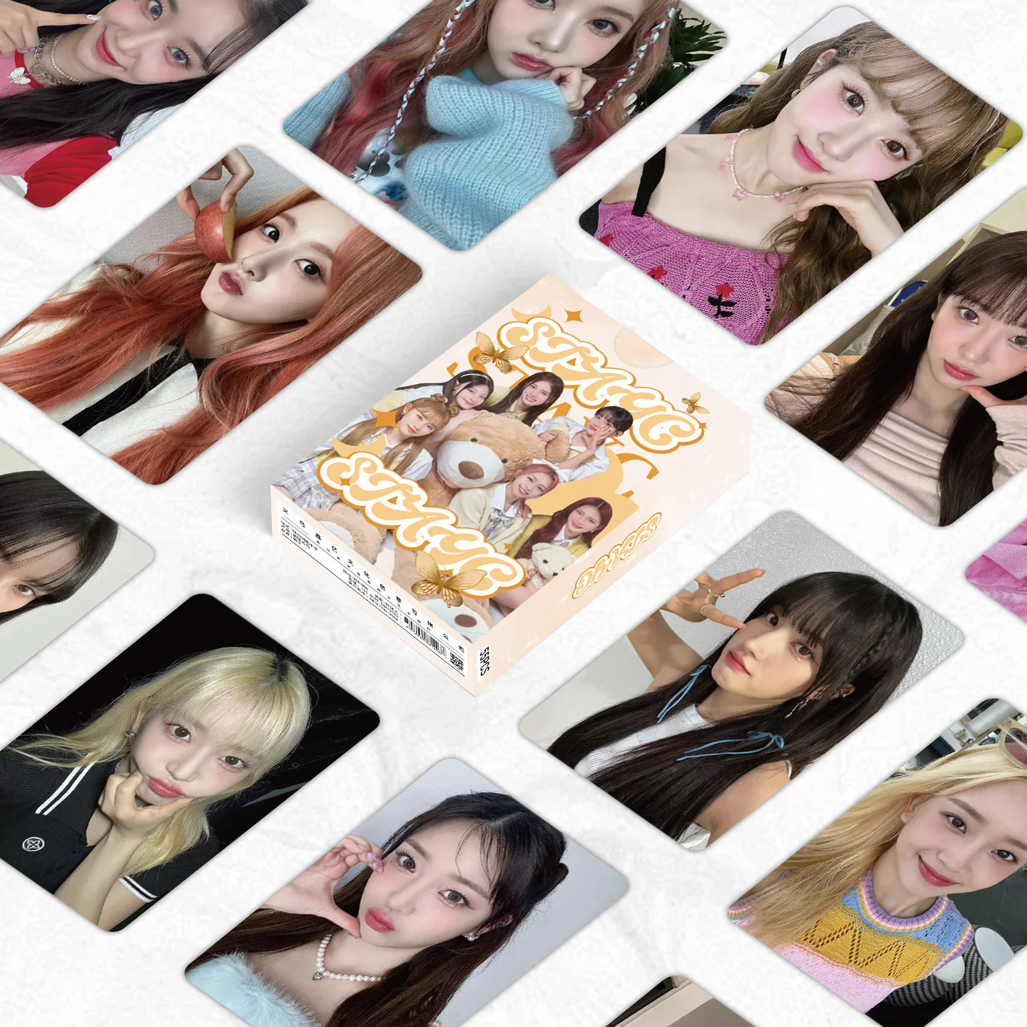 55Pcs/Set STAYC Idol Girl New Series High Quality Lomo Cards HD Printd Laser Photocards SUMIN SIEUN ISA SEEUN YOON J Fans Gifts