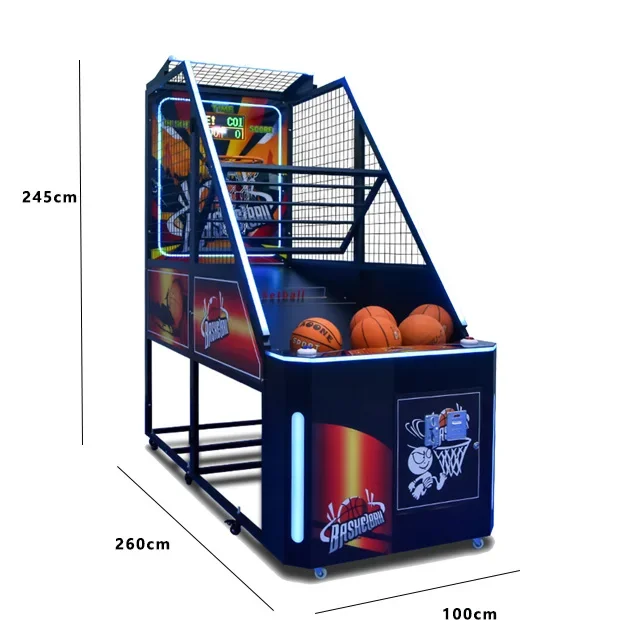 Children's Basketball Machine Shooting Machine Luxury Adult Indoor Electronic Coin Folding Basketball Game Machine