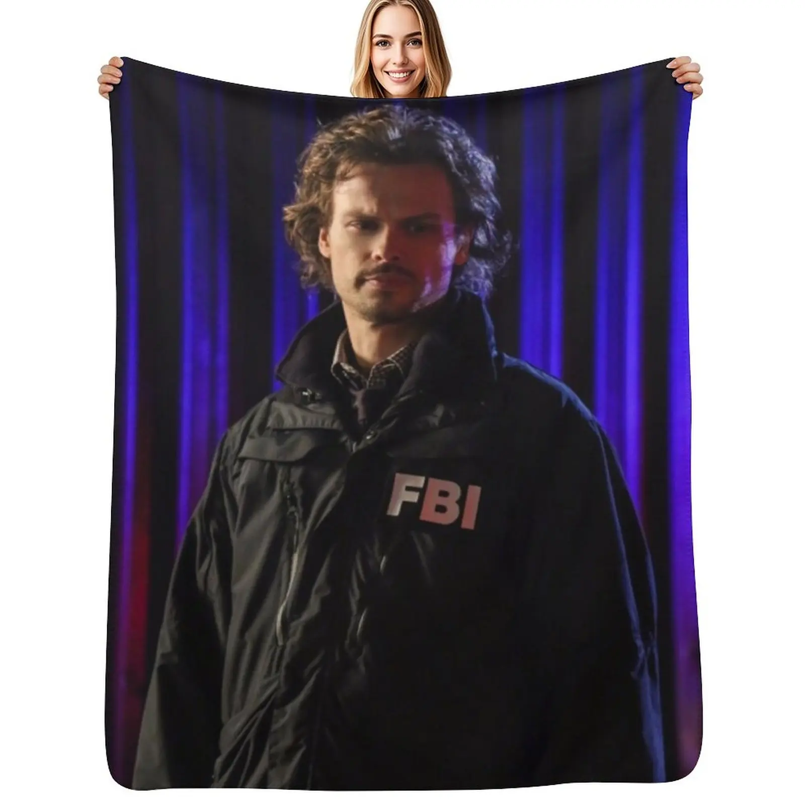 

fbi goob Throw Blanket Baby Retros Tourist Shaggy Blankets