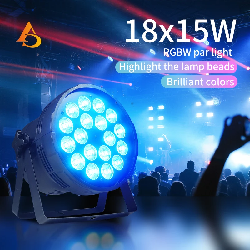 18x15 واط RGBW Led الاسمية الإضاءة 4in1 DMX الألومنيوم DJ ديسكو غسل تأثير المهنية ضوء المرحلة #6