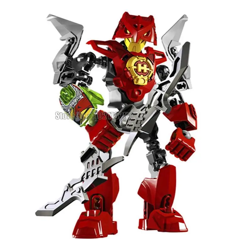 سلسلة 6 قطع هيرو فاكتوري 3 نجوم جندي سترينجر/عاصفة/روكا روبوت لعبة مكعبات البناء