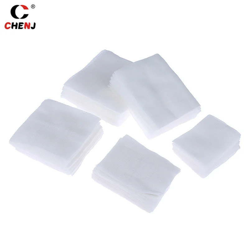 

10Pcs 8 Layer Medical Absorbent Gauze Pad Wound Dressing Sterile Gauze Block First Aid Kit Gauze Pads Care Supplies