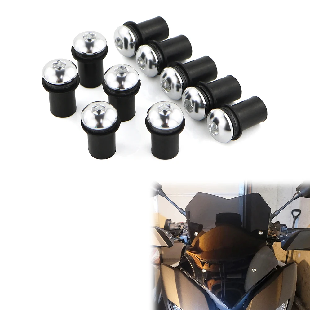 M5*16 Windshield Deflector Kit YZF R1 / R1M R6 FJR1300 MT-09 FZ1 TDM900 HAYABUSA GSX-R1000 SV650 V-Strom GSF For Yamaha Suzuki