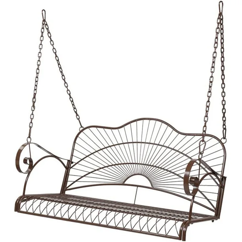 

Уличные кованые качели-кресло для балкона, сада, парка, подвесная корзина-качалка, двойные качели