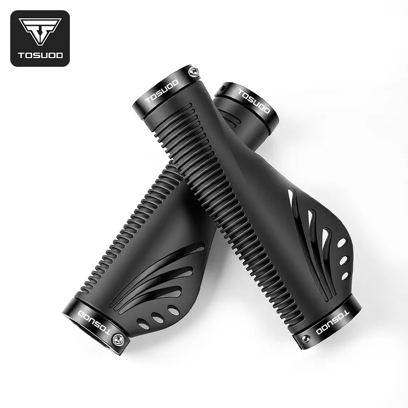 AliExpress TOSUOD Bicycle Handle Set Bike Handbar Grips Rubber Non-slip Bilateral Lock Universal Mountain Bike Handle Accessories