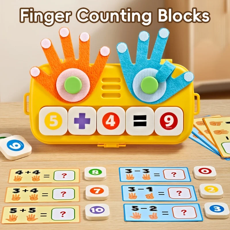Number Learning Cards 1 Set, Montessori Math Toy for Kids 3-6 Years, Educational Counting Game, Addition Subtraction Gift, Math