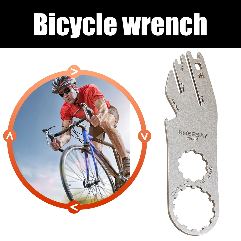 BIKERSAY Bicycle Disc Straightening Wrench Bicycle Tool Disc Brake Positioning Shaping Tools Stainless Steel Correction Wrench