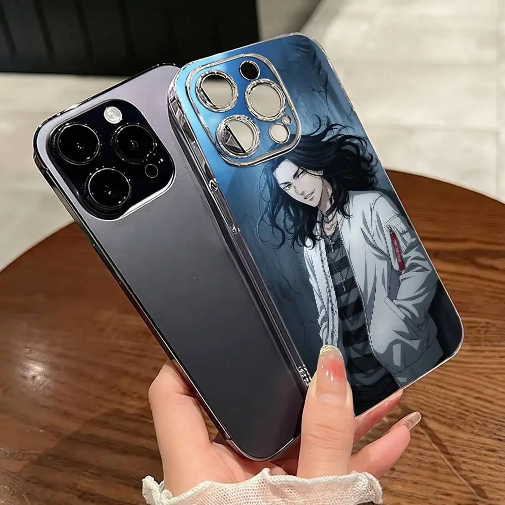 

Tokyo R-Revenger-S Baji Phone Case Transparent Silicone Soft For iPhone 17 16 15 14 13 12 11 Mini Pro Max Plus