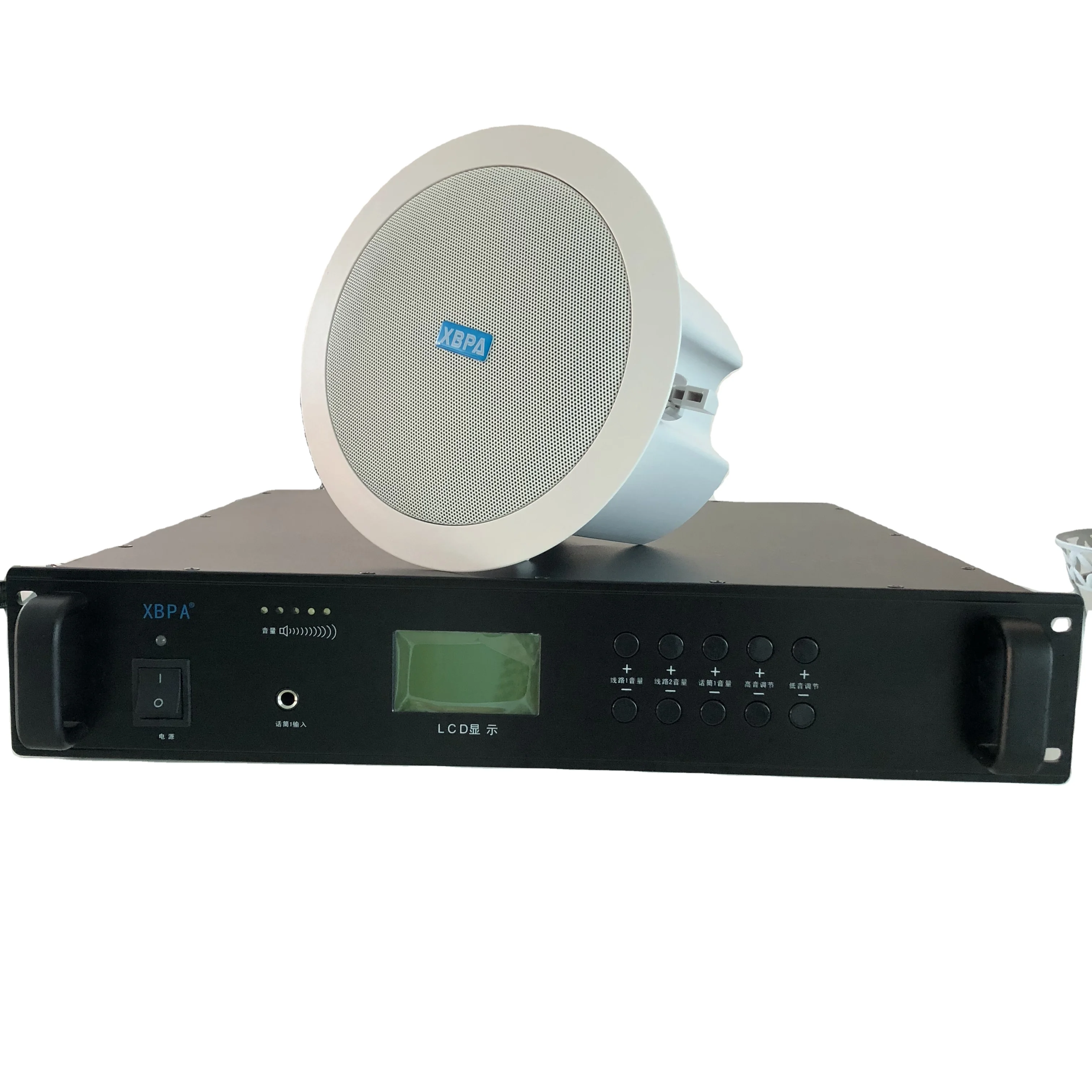 Pa Systeem Professionele Audio Versterker En Ip Pa Systeem Digitale Netwerk Audio Versterker Output 100-650W