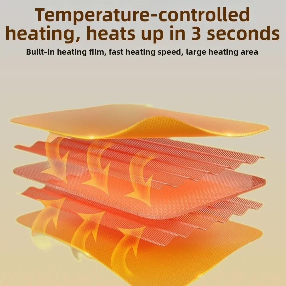 USB-Powered Dual-Head Heated Wrist Massager 3 Heat Settings Portable Electric Wrist Warmer Breathable Comfortable