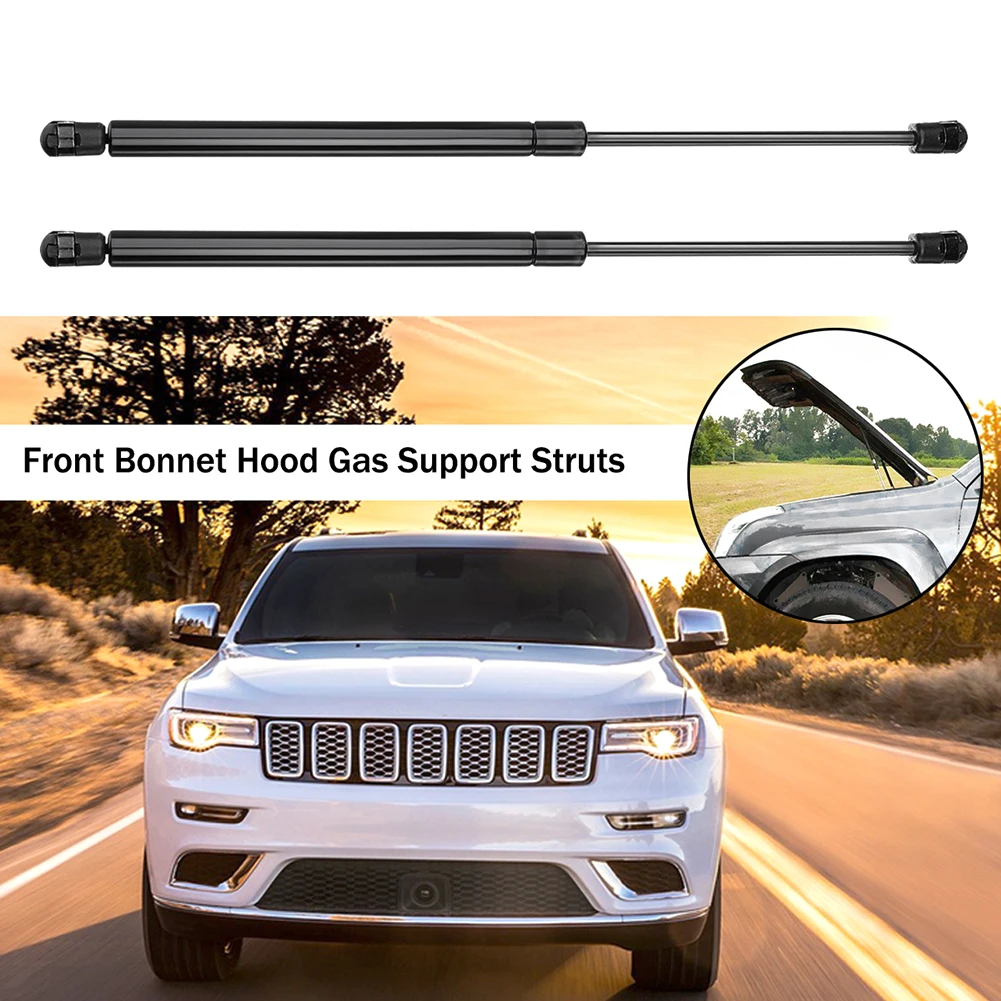 

2Pcs Car Front Engine Hood Lift Supports Props Rod Arm Gas Springs Shocks Strut Bars For Jeep Cherokee KJ