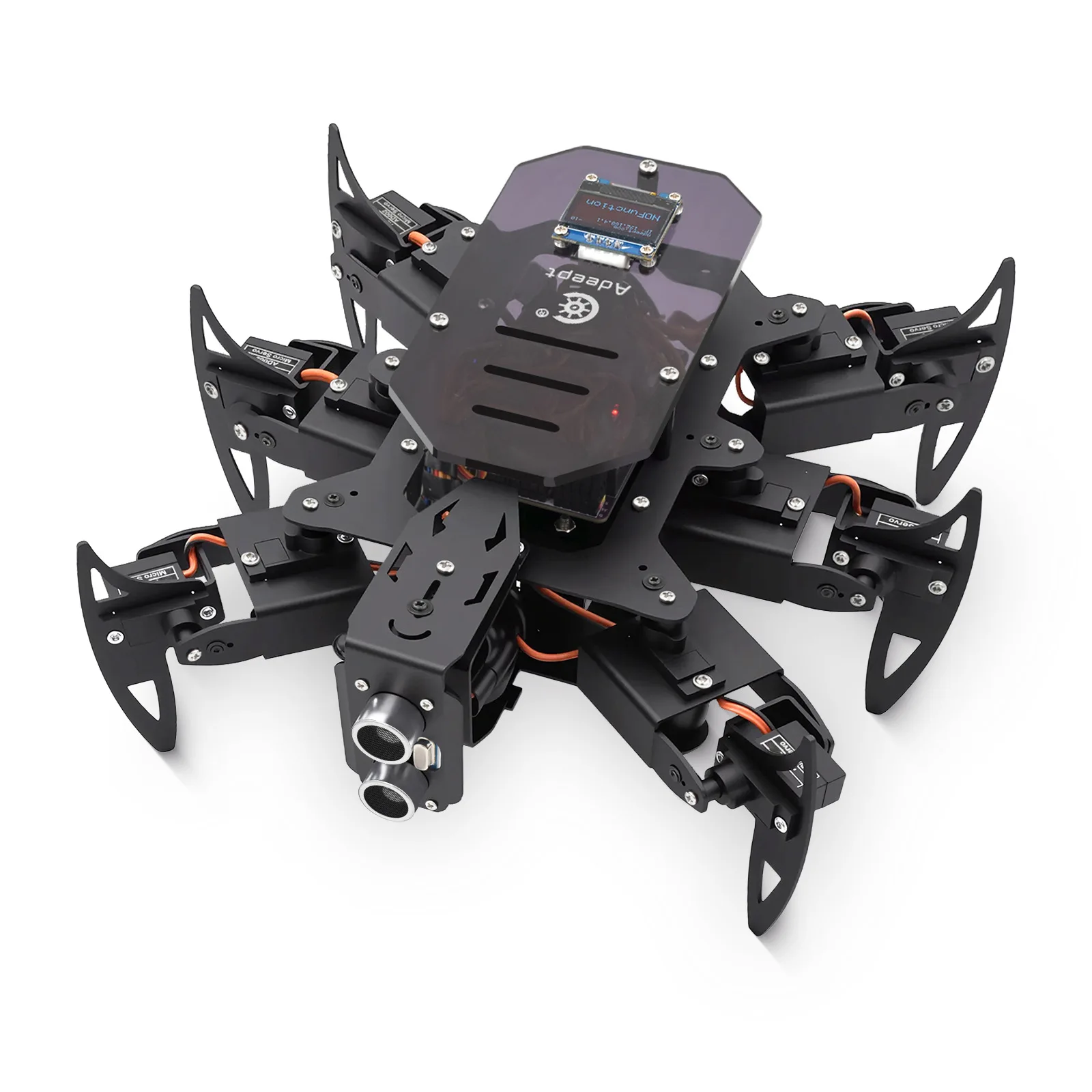 Educational robot hexapod bionic spider robot compatible metal structure