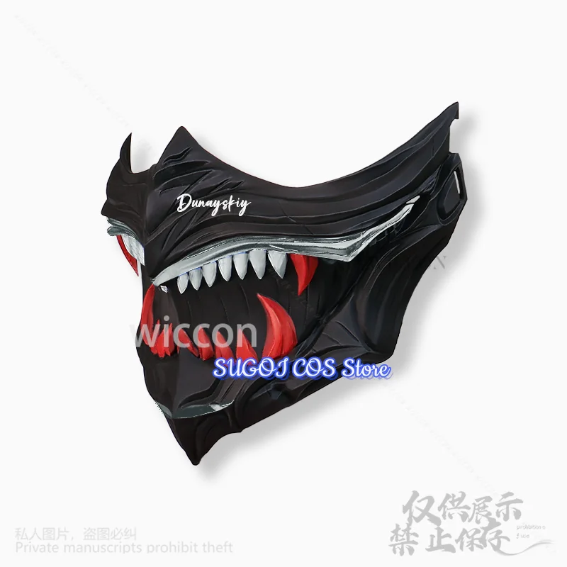 أنيمي لعبة النينجا جيدن 4 تأثيري ثلاثية الأبعاد حمض البوليلاكتيك قناع الدعائم اكسسوارات لجميع القديسين حفلة عيد الميلاد كوس فضي مخصص